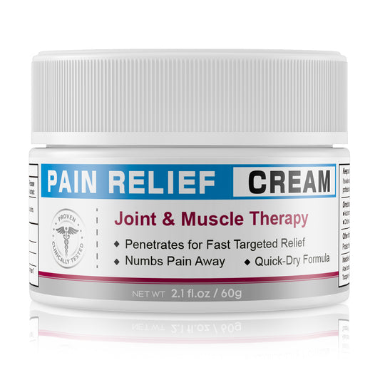 Joint & Muscle Pain Relief Cream, Maximum Strength with Lidocaine, Soothing Rub for Neck, Wrist, Knee, Back Pain, 2.1oz